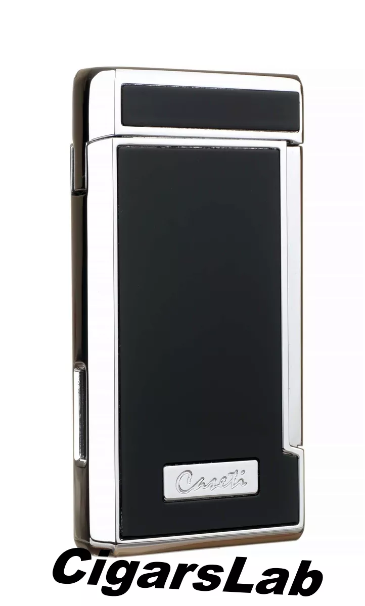 Зажигалка Caseti сигарная, турбо (двойное пламя), черная