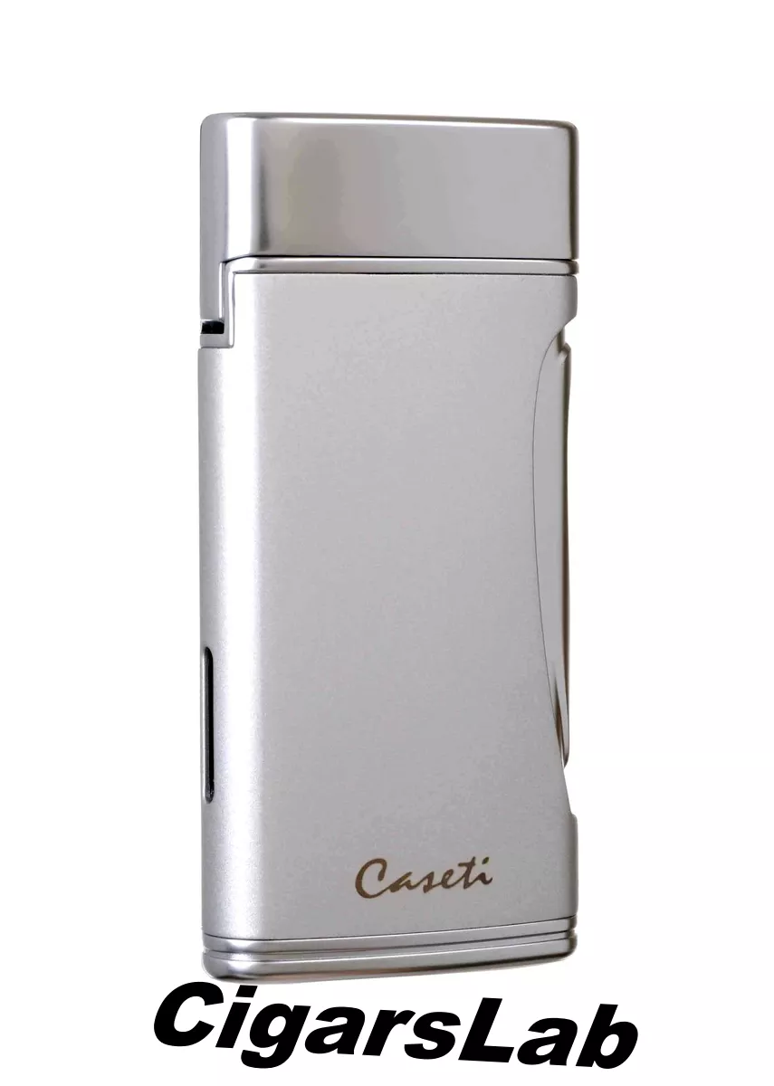 Зажигалка Caseti сигарная турбо (двойное пламя), серебристая