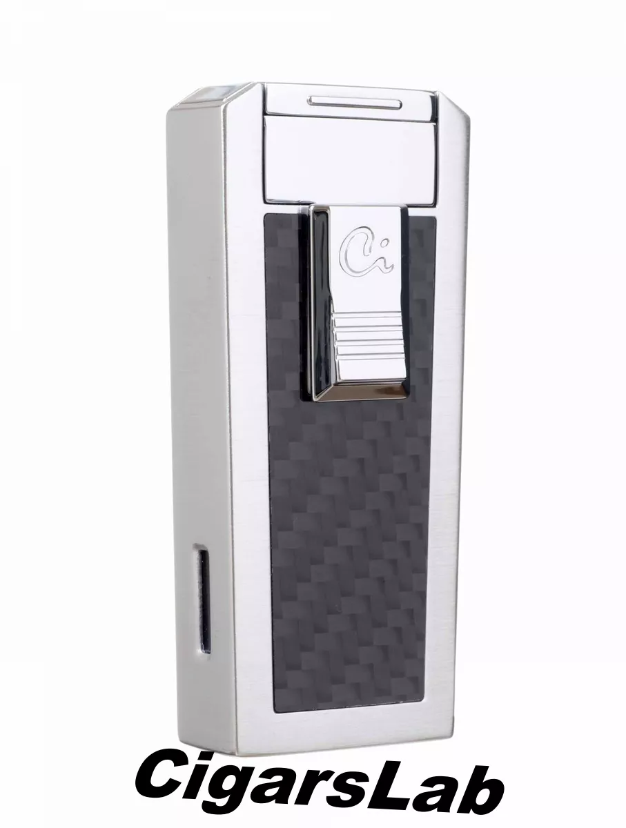 Зажигалка Caseti сигарная, турбо (тройное пламя), карбон