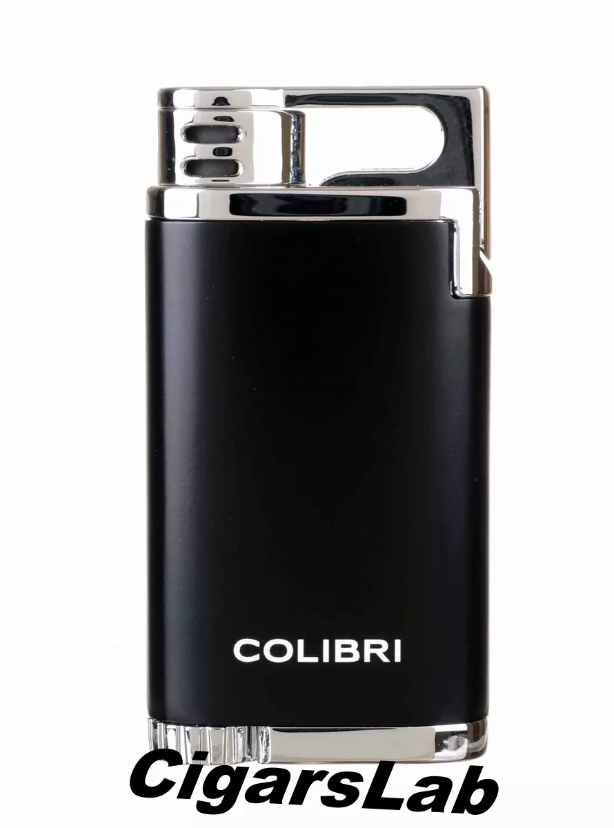 Зажигалка сигарная Colibri Belmont, черная-хром