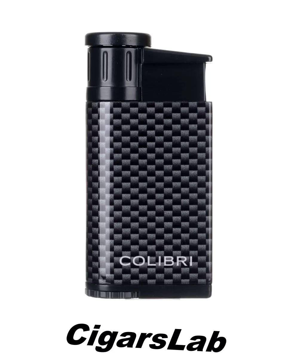 Зажигалка сигарная Colibri Evo, черный карбон