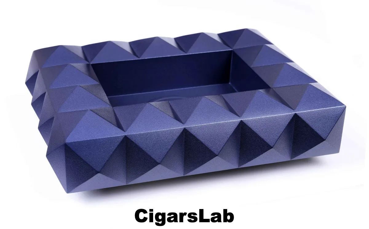 Пепельница Colibri Quasar на 8 сигар, Синий лак Navy