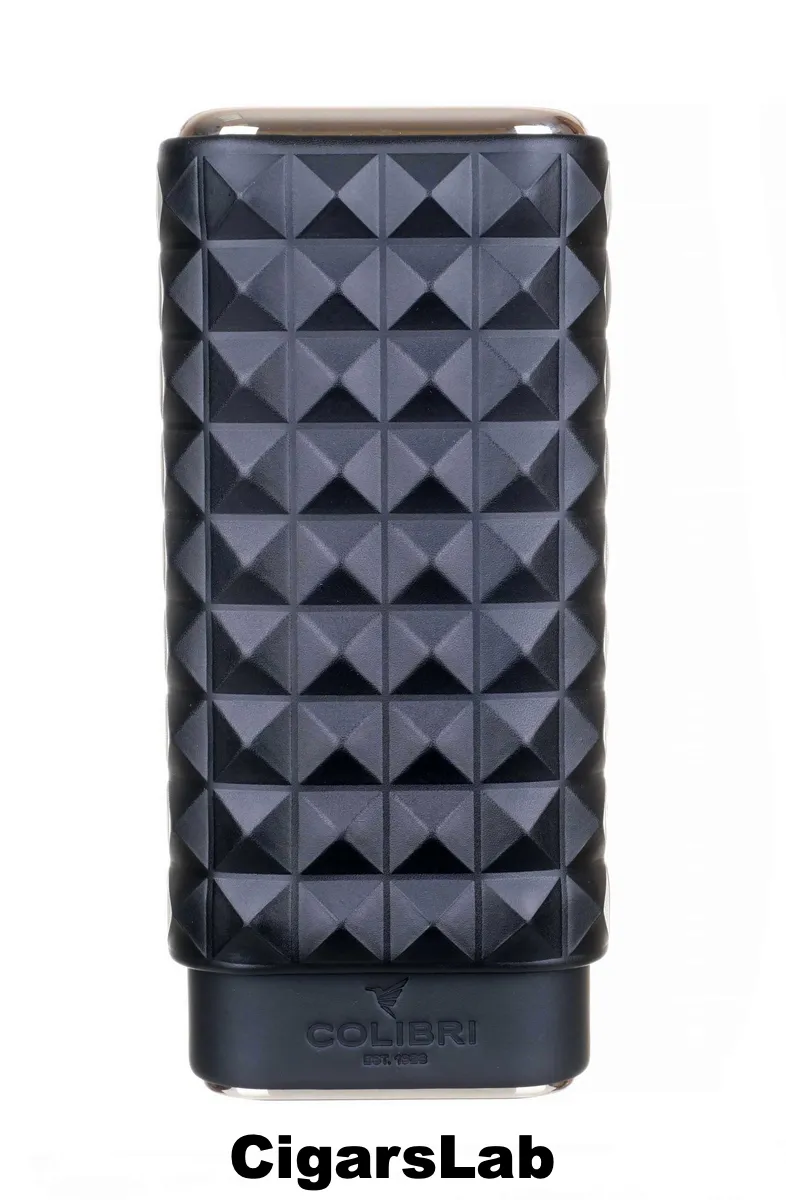 Чехол сигарный Colibri Quasar, телячья кожа и кедр, Черный
