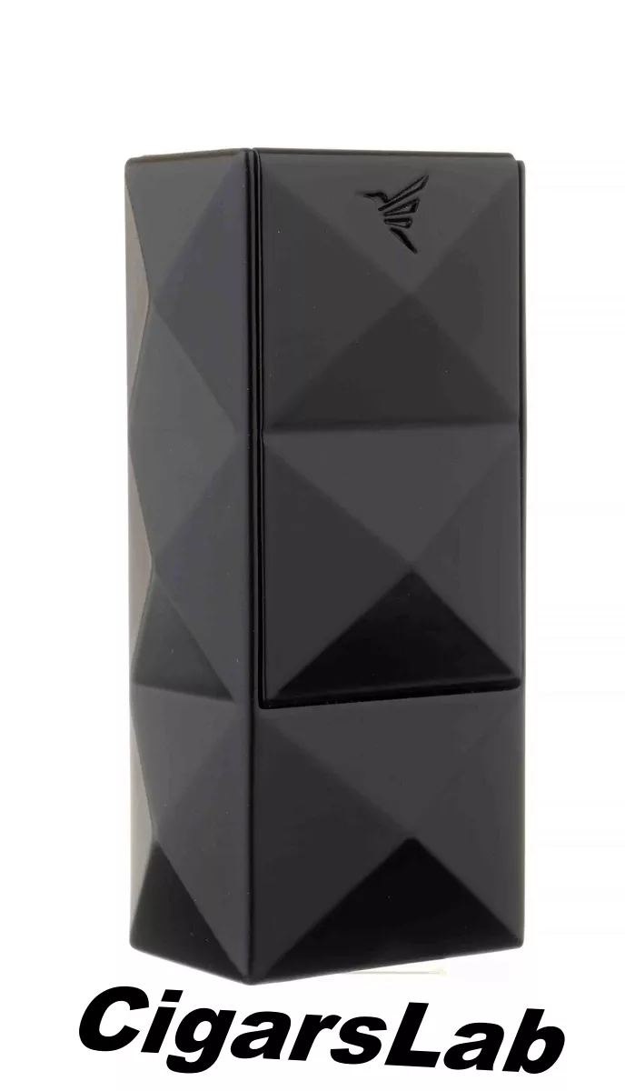 Зажигалка сигарная Colibri Quasar, двойное турбопламя, черный лак