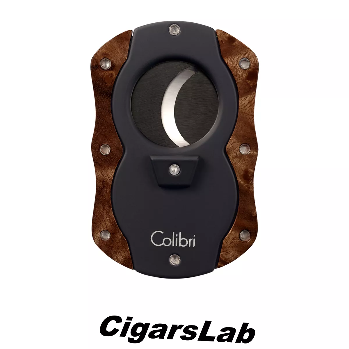 Гильотина Colibri с отделкой деревом, Темный кап CU100T31