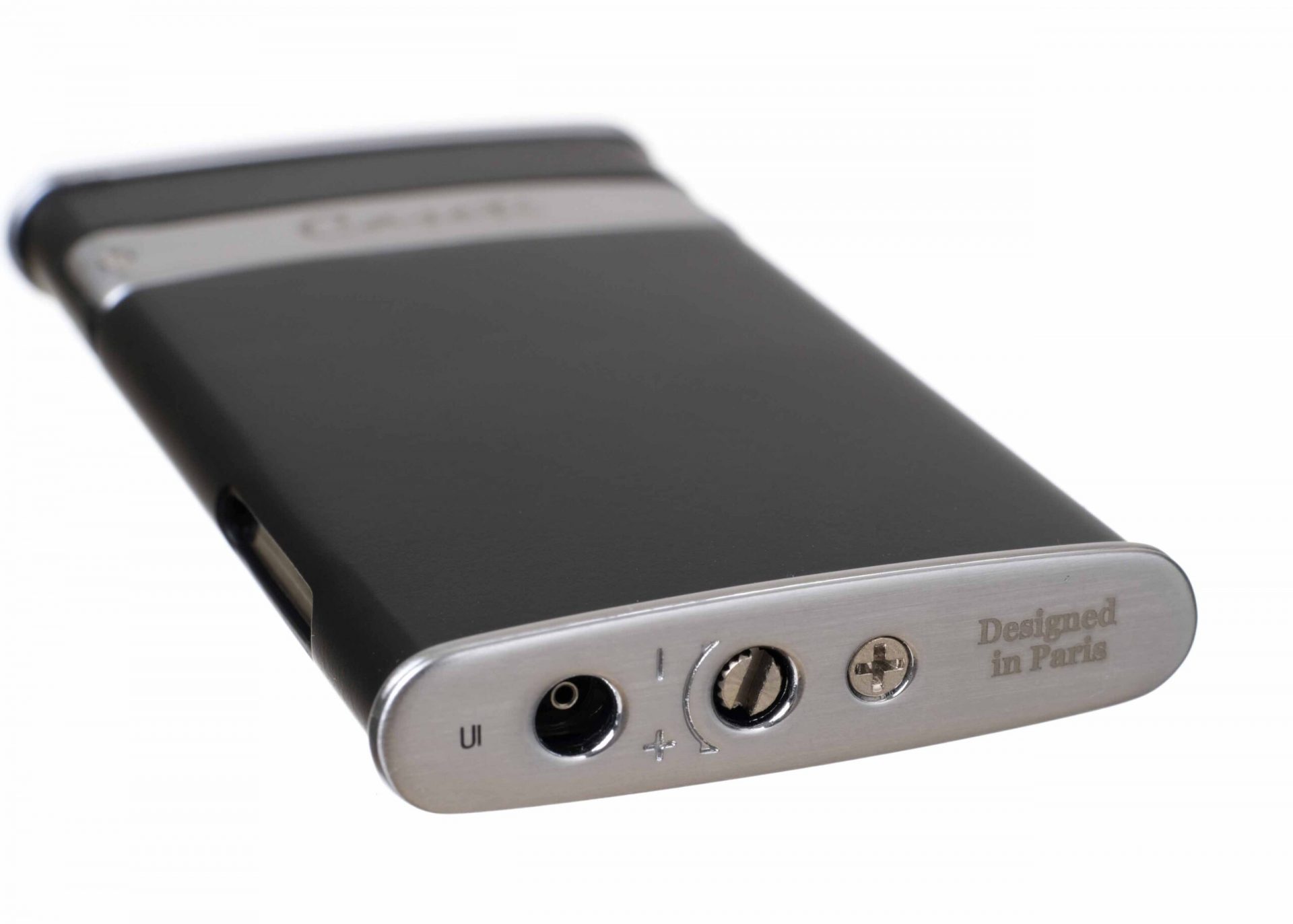 Зажигалка Caseti турбо, тонкая, черная preview