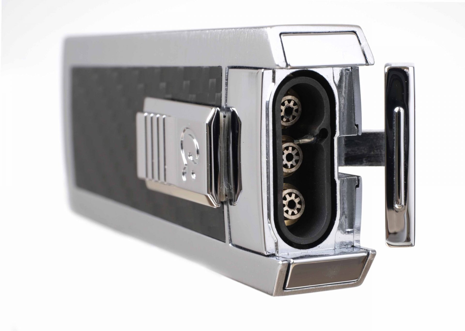 Зажигалка Caseti сигарная, турбо (тройное пламя), карбон preview