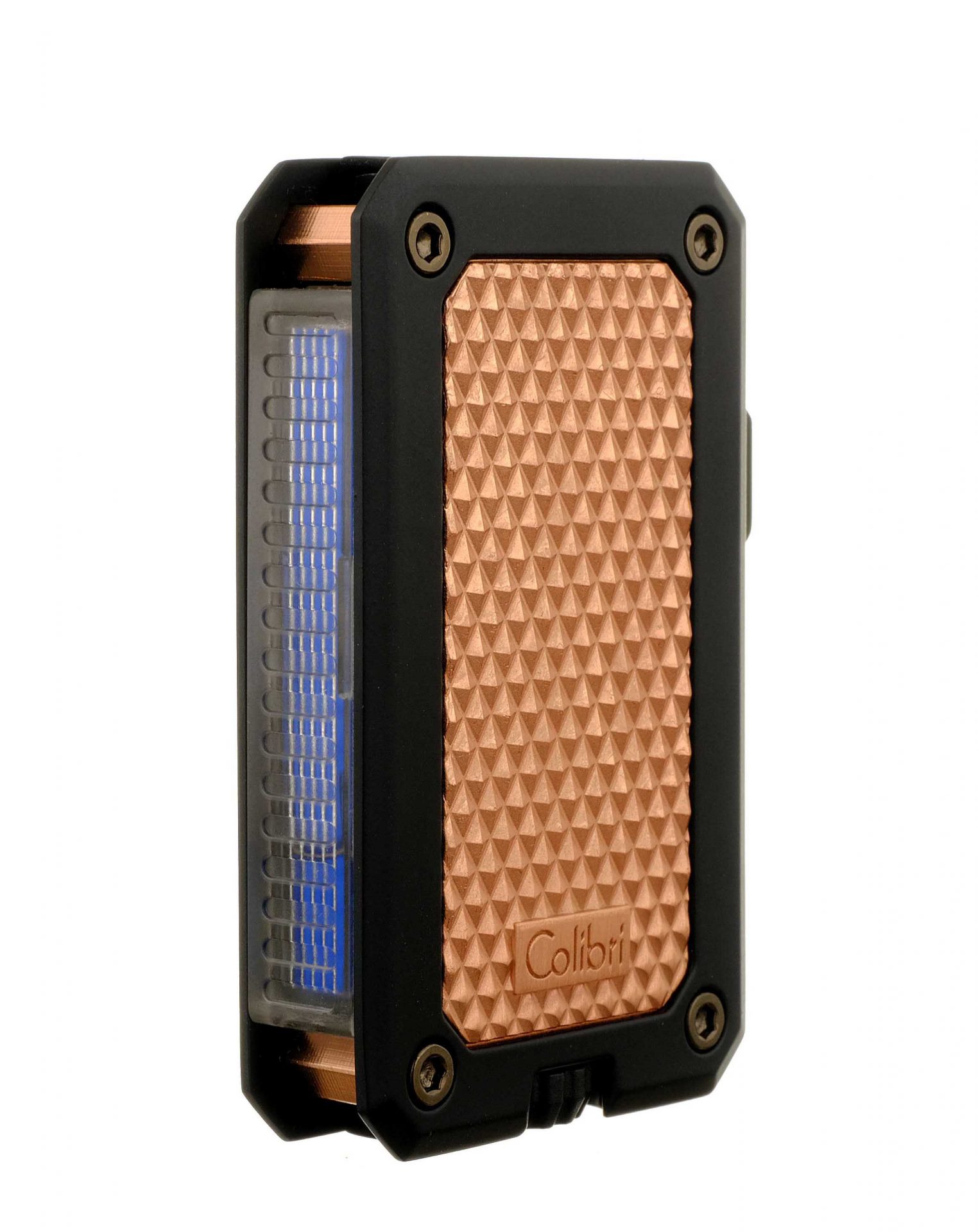 Зажигалка сигарная Colibri Rally, черная-красное золото preview