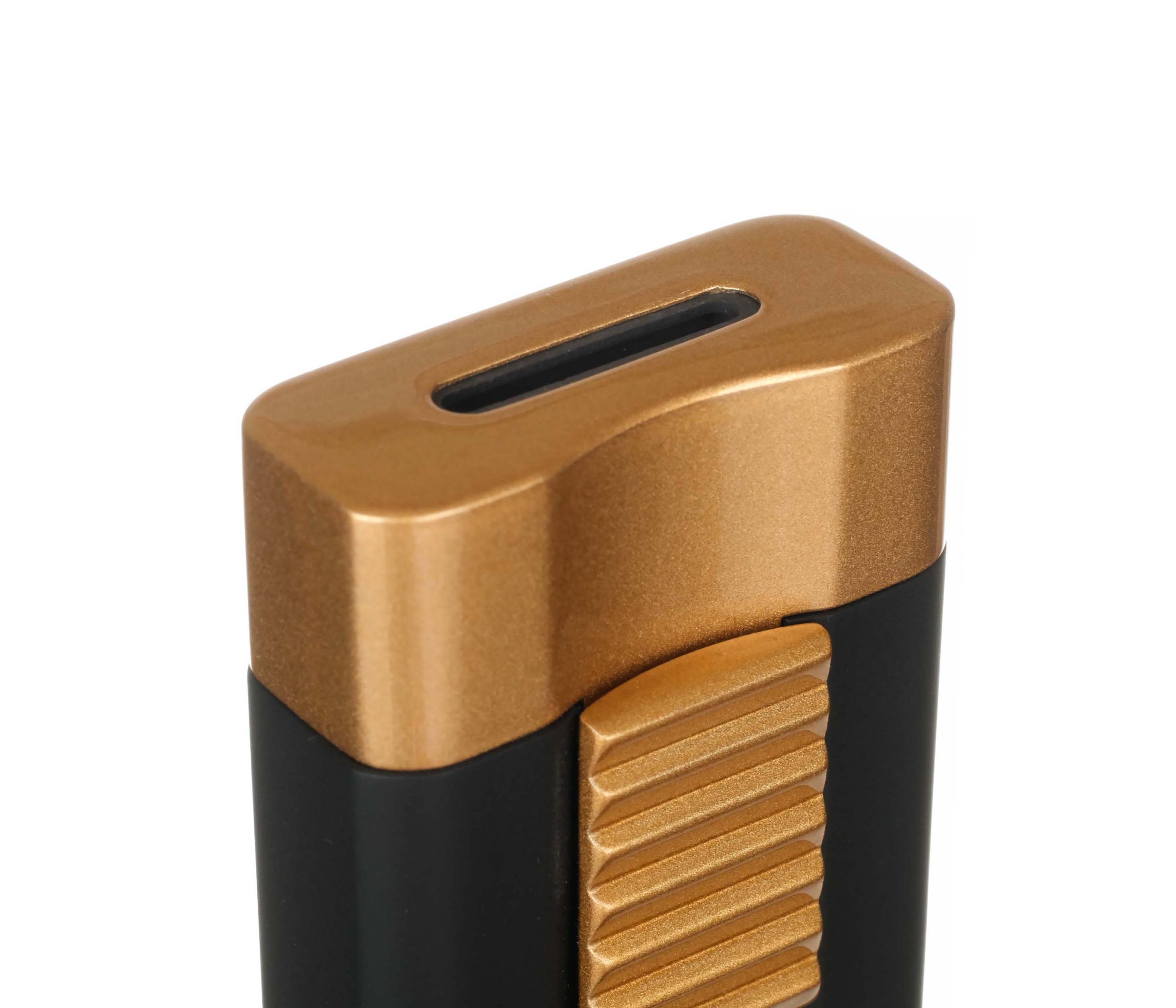 Зажигалка Caseti сигарная, турбо, черно-золотистая preview