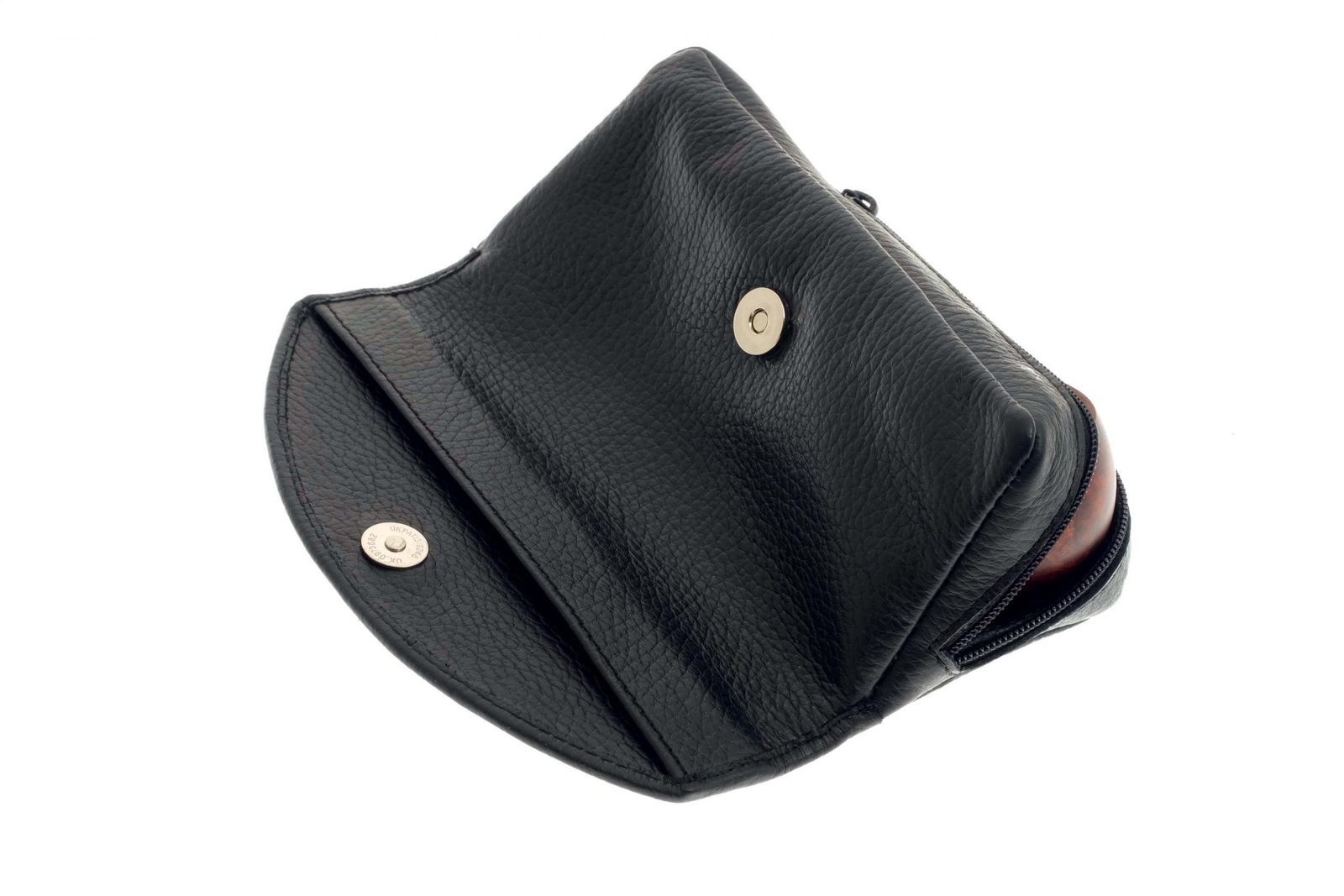 Сумка P&A для трубки и табака натуральная кожа P315-Black preview