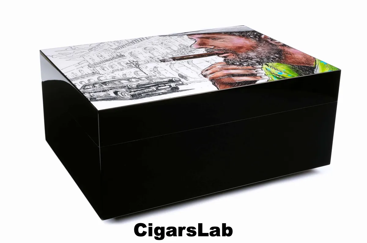 Хьюмидор Gentili Cuban Smoker на 50 сигар, Черный лак