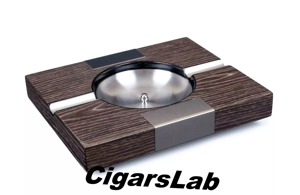 Пепельница сигарная Lubinski на 2 сигары, Шпон дуба E2003