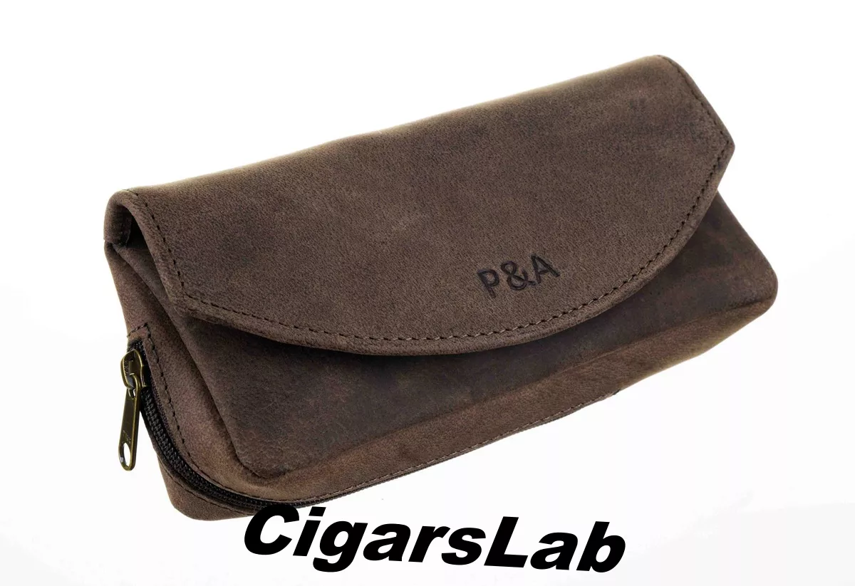 Сумка P&A для трубки и табака натуральная буйволиная кожа P315-Buffalo